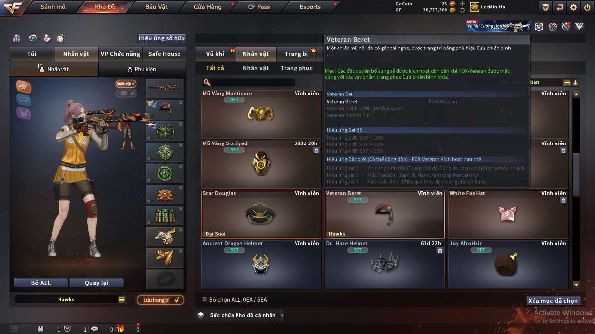 shop acc cf uy tin gia re